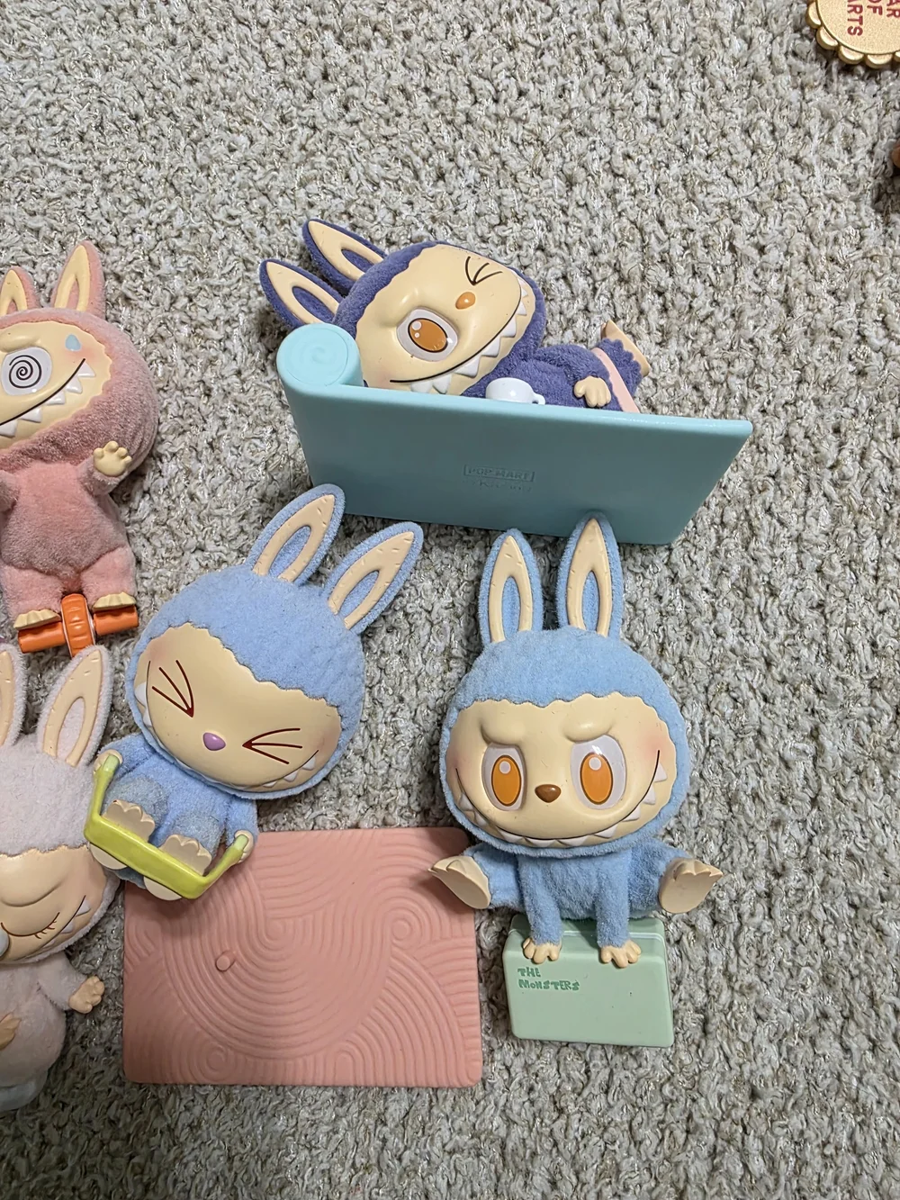 Bundle Of Lazy Yoga Labubu Figures